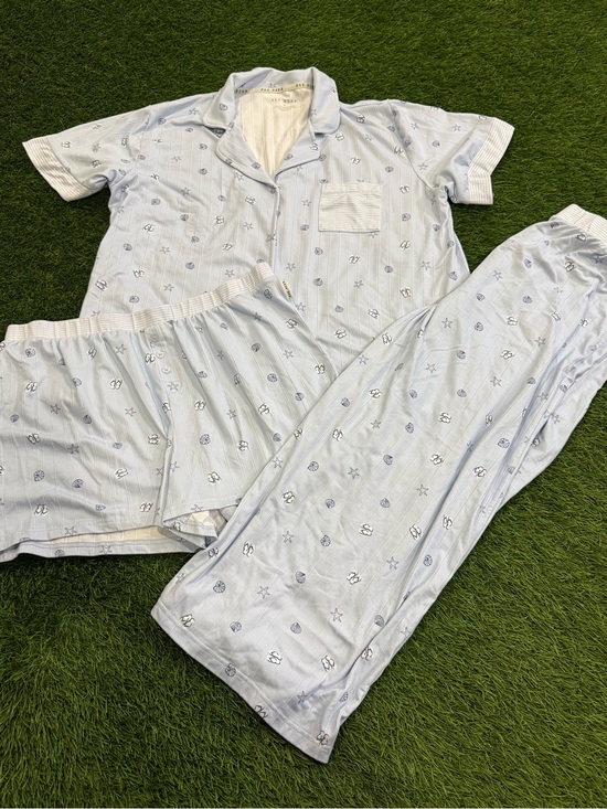 Rae Dunn Other - Rae Dunn Beachy 3 piece pajama Set - Sea Shell Print